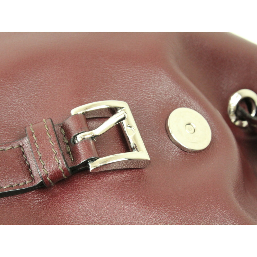 Prada Leather Convenient Backpack Backpack Red - Picture 6 of 7